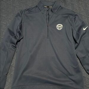 Nike Men's Navy Blue Golf Quarter-Zip Jacket